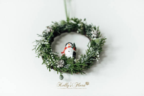 【迷你聖誕圈/ Mini Wreath】綠野耶誕  Green Christmas 第2張的照片