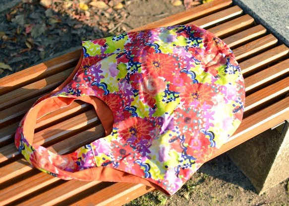 オリジナル　布バッグ　手提げバッグ　-Resort Flower- 4枚目の画像