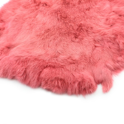ファー素材】ラビットファー素材（ピンク） 生地 FUR DESIGN（ファー