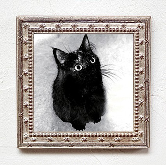 「モーム・Mome」猫の肖像画 2枚目の画像