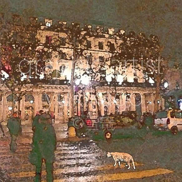 「黄昏・Le Crépuscule du soir」猫の居る風景 Paris 1枚目の画像