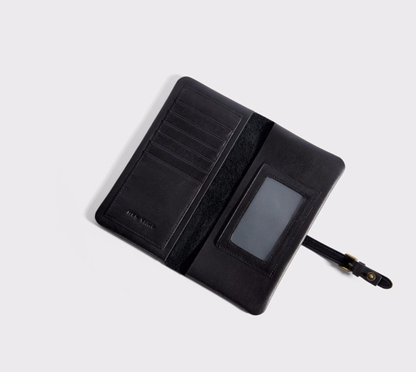 ハンドメイド 長財布 二つ折 本革 レディース 手作り 高級感 レザー おしゃれ 人気 H11 4枚目の画像