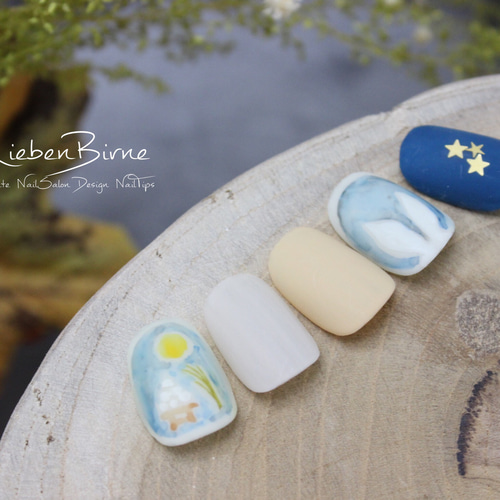 お月見うさぎ＊Bi ネイルチップ（つけ爪） LiebenBirne 通販