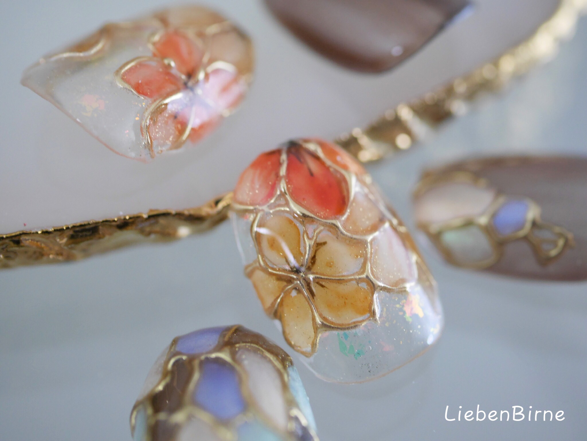 金継ぎフラワーネイル＊Li