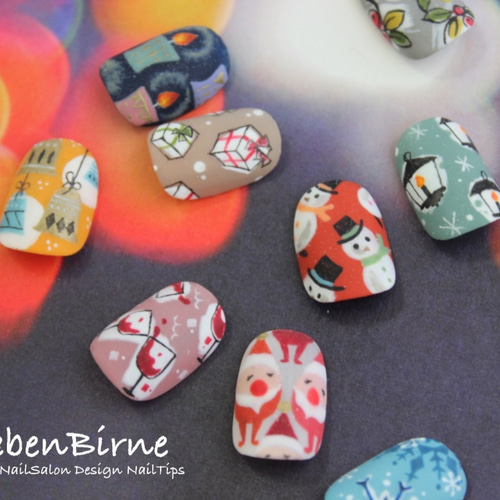 バラ売り】X'masネイルチップ＊Bi ネイルチップ（つけ爪） LiebenBirne