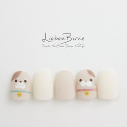 イニシャル/選べる/くまさん3Dネイルパーツ/デコパーツ ネイルチップ