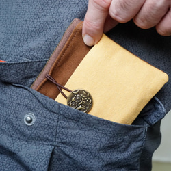 【ひまわりイエロー】＃1- 財布 ウォレットには男性用と女性用のギフト用ポケットが付いています 3枚目の画像