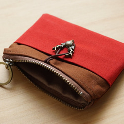 Le Mignon Wallet – Zipper Purse – Brown vs. Red 1枚目の画像