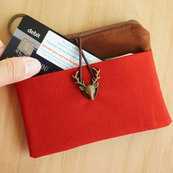 Le Mignon Wallet – Zipper Purse – Brown vs. Red 4枚目の画像