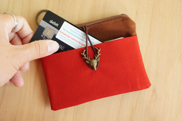 Le Mignon Wallet – Zipper Purse – Brown vs. Red 4枚目の画像