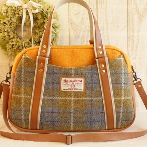 受注製作*＜Harris Tweed ハリスツイード＞*3wayボストンバッグ