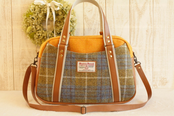 PORTER×BEAMS×Harris Tweed ボストンバッグ 受注製作*＜Harris Tweed ハリスツイード＞*3wayボストンバッグ