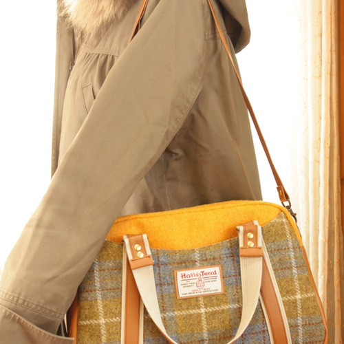 受注製作*＜Harris Tweed ハリスツイード＞*3wayボストンバッグ