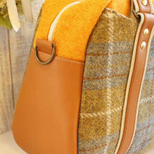 受注製作*＜Harris Tweed ハリスツイード＞*3wayボストンバッグ