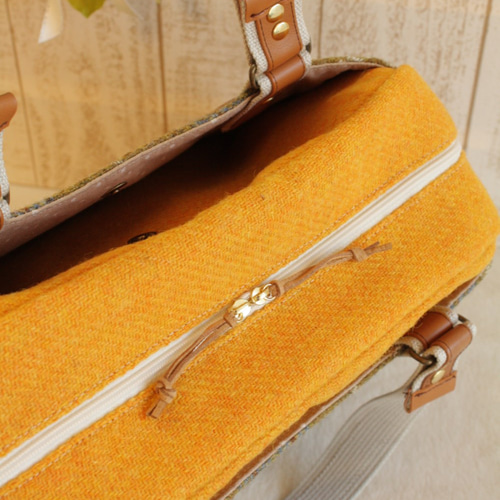 受注製作*＜Harris Tweed ハリスツイード＞*3wayボストンバッグ