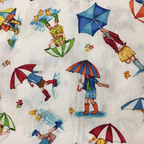 《kai's》USA輸入生地雨が降っても元気な子供たちギャザースカート 5枚目の画像