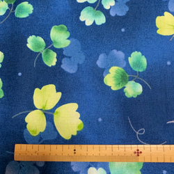 丈オーダー無料《kai's  》USA輸入生地艶やかな葉が舞うウエストゴムのギャザースカート 5枚目の画像