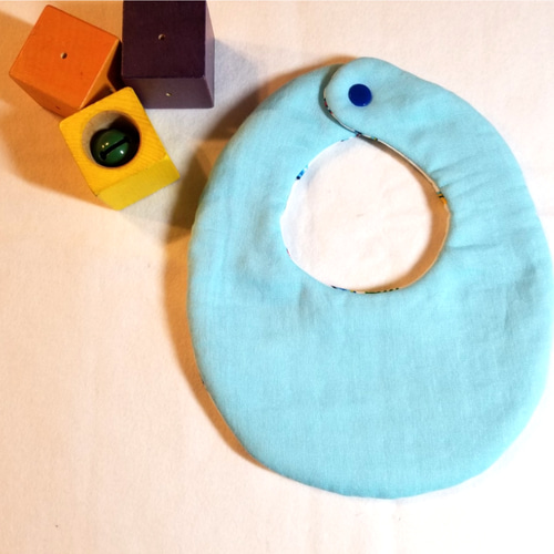 ハンドメイド スタイ よだれかけ＊ふわふわガーゼスタイ 再販9】☆ふわふわガーゼスタイ☆二色より お選び頂けます✨ スタイ