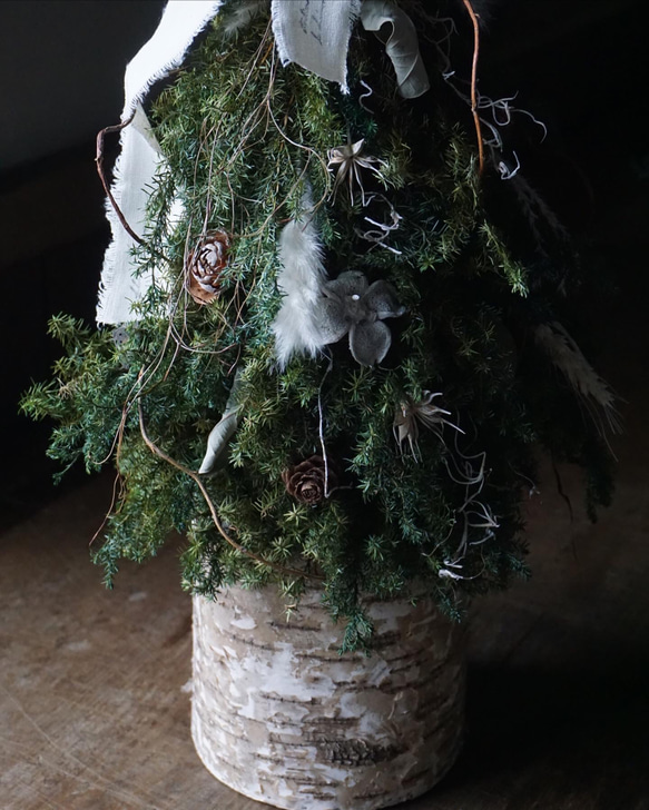 『Creema限定』【受注制作】クリスマスツリー*ナチュラルグリーン55センチ 3枚目の画像