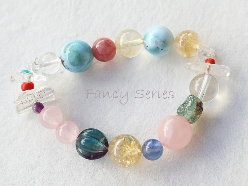 ◆ItoMe Stone◆【FancySeries】ラリマーインカローズブレスレット