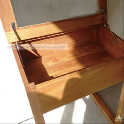 【小日子BeLife】小戶型「書 妝 桌」 柚木化妝桌 小書桌 第7張的照片
