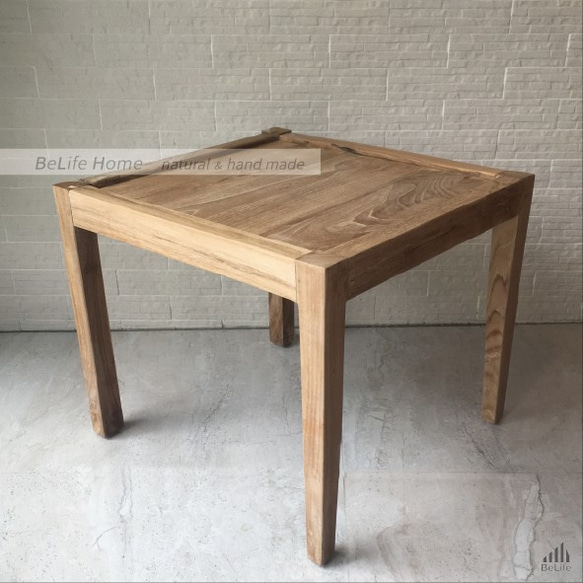 【小日BeLife】小さな絵のテーブルチーク材のテーブル 4枚目の画像
