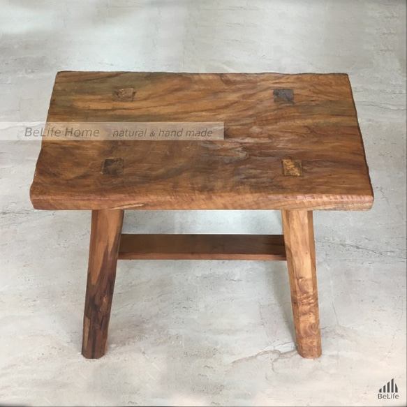 【小日子BeLife】風化方凳 柚木凳 木椅 第2張的照片