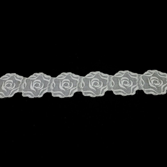 「Creema限定」バラ型 ヴィンテージレース (ホワイト) 2枚目の画像