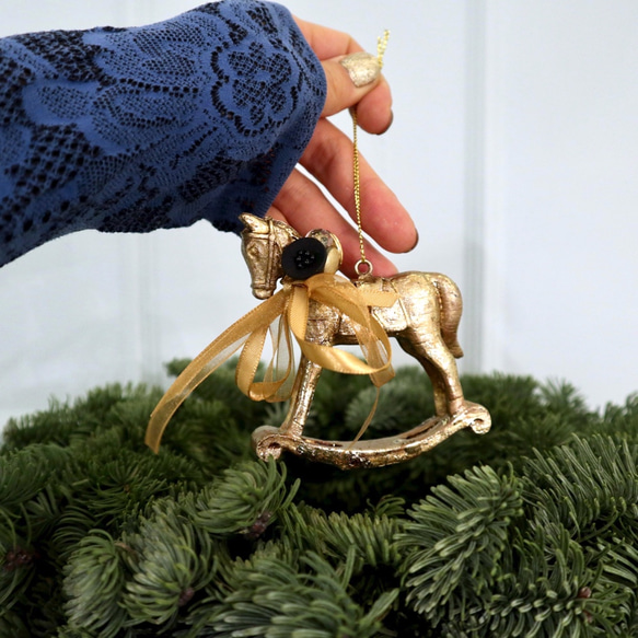 「creema限定」「クリスマス」"クリスマス・馬の飾り" (ポーランド製) 6枚目の画像