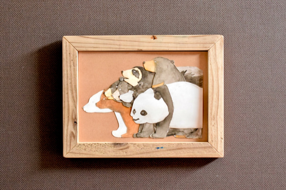 世界のクマ図鑑スライドカードミラー 3枚目の画像