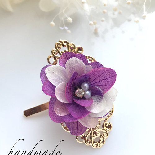 送料無料 紫陽花ポニーフック その他ヘアアクセサリー ヨウノ葉 通販  