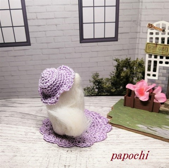 ちびシリーズ ポメラニアン白 羊毛フェルト papochi 通販｜Creema 
