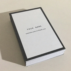 パーソナル名刺 ショップカード  05d1_gry  名刺作成/オーダー名刺 2枚目の画像