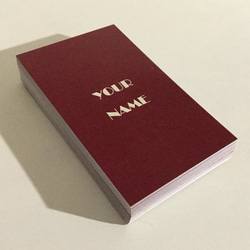 パーソナル名刺 ショップカード 14d2_red  名刺作成/オーダー名刺 2枚目の画像