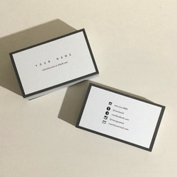 パーソナル名刺 ショップカード  04d1_gry  名刺作成/オーダー名刺 1枚目の画像