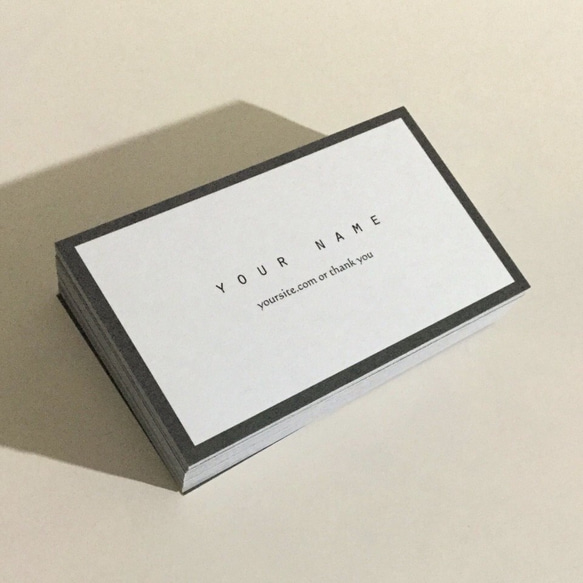 パーソナル名刺 ショップカード  04d1_gry  名刺作成/オーダー名刺 2枚目の画像