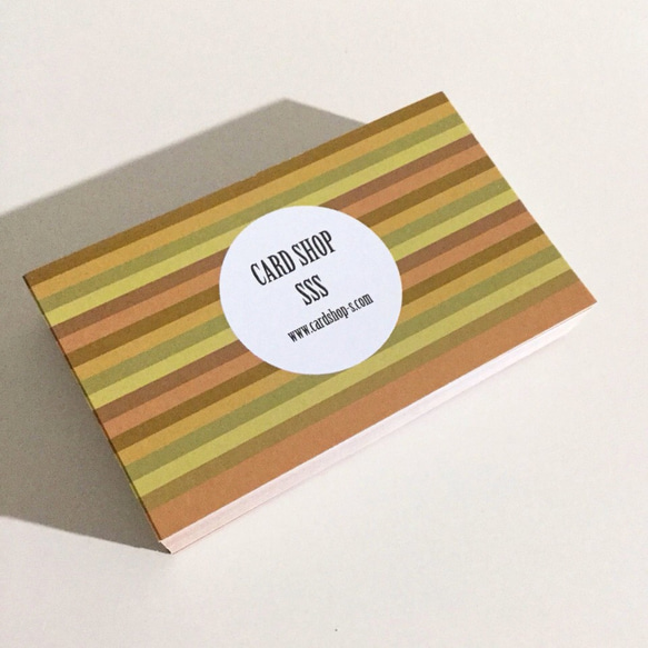 パーソナル名刺 ショップカード 25d3_br 名刺作成/オーダー名刺 2枚目の画像