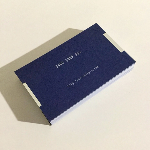 【カスタマイズ】オーダー名刺 ショップカード 29d4_nev 名刺作成/パーソナル名刺 2枚目の画像