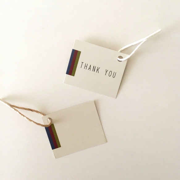 【50枚】サンキューカード f29dmini タグ/裏面無地 1枚目の画像