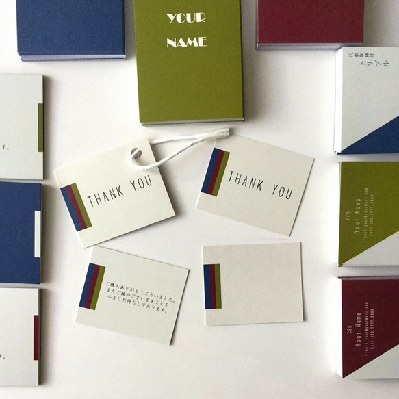 【50枚】サンキューカード f29dmini タグ/裏面無地 2枚目の画像