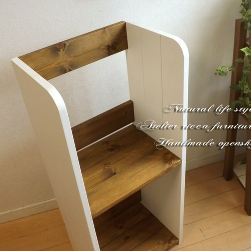 ハンドメイド　ランドセルラック　オーダー受け付けます。 背の低いランドセルラック 棚・シェルフ・ラック Asukayama Works 通販