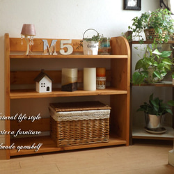 アンティーク風なシェルフwhite×medium wide60 その他家具 atelier