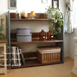 ハンドメイド おままごとキッチン アンティーク オープンカフェ