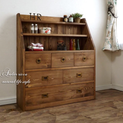 ANTIQUE LIVING CHEST 北欧 アンティーク 引き出し A4収納可 チェスト