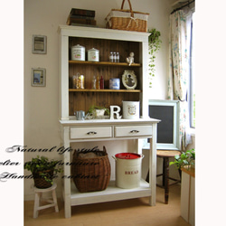 アンティーク風のセパレートキャビネット チェスト・キャビネット