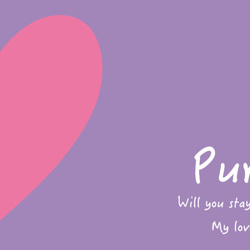 Purple♡  ハングルメッセージカード【30枚組】 3枚目の画像