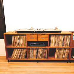 VINTAGE RECORD CHEST レコード大量収納　サイズ変更可能　本棚　レコード収納 12枚目の画像