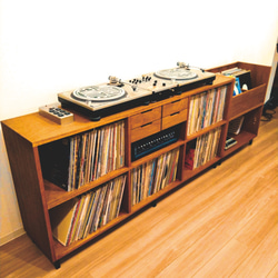 VINTAGE RECORD CHEST レコード大量収納　サイズ変更可能　本棚　レコード収納 11枚目の画像