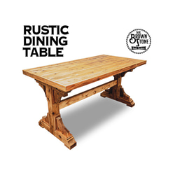 RUSTIC DINING TABLE  [天板サイズ1500×800]サイズオーダー可能 4枚目の画像