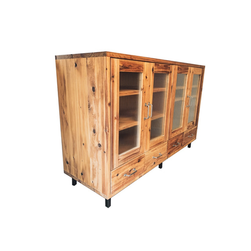 RUSTIC CHEST 北欧 アンティーク ビンテージ ガラス扉 食器棚 可動棚